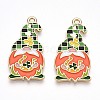 Alloy Enamel Pendants ENAM-T022-01B-1