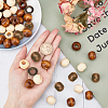   150 Pcs 3 Colors Wooden Beads WOOD-PH0001-49-3