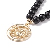 Alloy Moon & Sun Pendant Necklace NJEW-JN03878-4