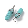 Synthetic Turquoise Pointed Pendants G-K329-08P-3