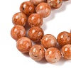 Natural Orange Calcite Beads Strands G-I247-10C-01-2