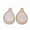 Natural Rose Quartz Pendants G-T073-03T-1