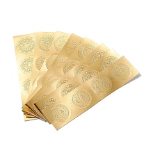 Self Adhesive Gold Foil Embossed Stickers DIY-XCP0002-15B