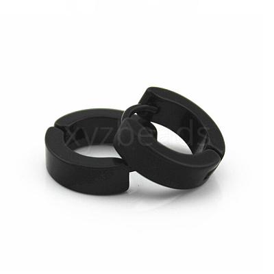 Brass Huggie Hoop Earrings EJEW-EE0002-252B-1