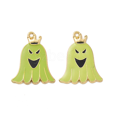 Halloween Theme Rack Plating Alloy Enamel Pendants PALLOY-O109-55LG-1
