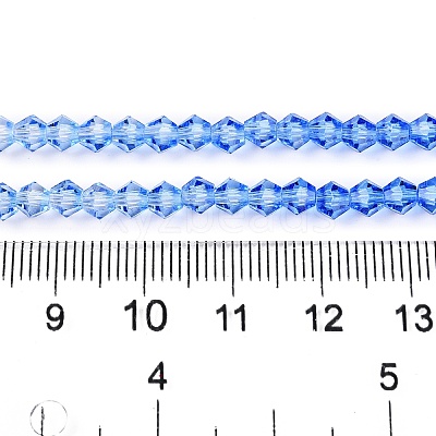Gradient Color Baking Paint Glass Bead Strands DGLA-A039-T4mm-A020-1