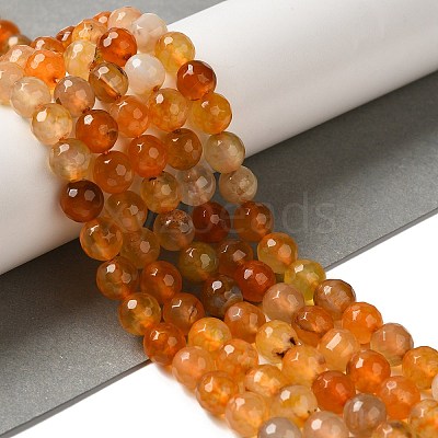Dyed & Heated Natural Dragon Veins Agate Beads Strands G-P539-A01-19-1