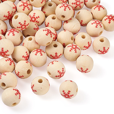 Natural Wooden Beads WOOD-TAC0010-02A-1