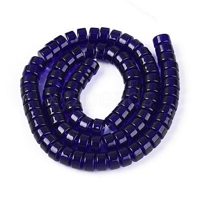 Transparent Glass Beads Strands GLAA-N026-4x8mm-T05-1