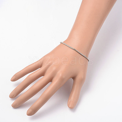 Tarnish Resistant 304 Stainless Steel Venetian Chains Bracelets BJEW-JB01965-1