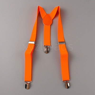 Adjustable Polyester Y-Shaped Heavy Duty Suspenders AJEW-WH0307-23J-1