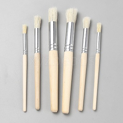 6Pcs Bristle Brushes AJEW-WH0696-462-1