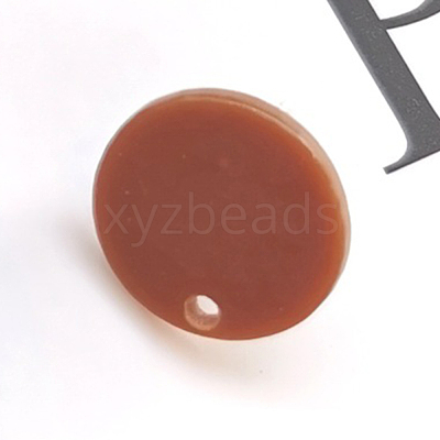 Resin Stud Earring Findings EJEW-CJC0001-14L-1