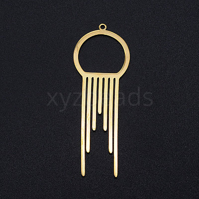 201 Stainless Steel Big Filigree Pendants STAS-T049-T700-2-1
