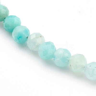 Natural Amazonite Beaded Necklaces NJEW-JN03315-03-1