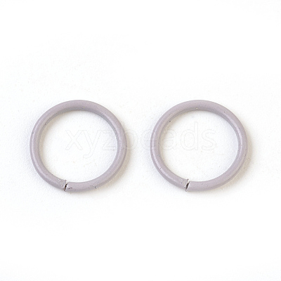 Spray Painted Iron Open Jump Rings IFIN-F149-B09-1