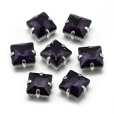 Sew on Rhinestone RGLA-T037-8x8mm-17-1