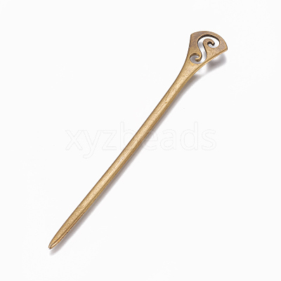 Tibetan Style Alloy Hair Stick Findings OHAR-WH0016-06B-1