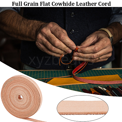5M Flat Cowhide Leather Cord WL-GF0001-22B-04-1