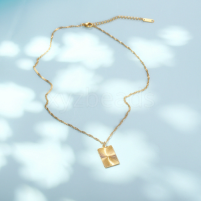 304 Stainless Steel Pendant Necklaces FF2817-1-1