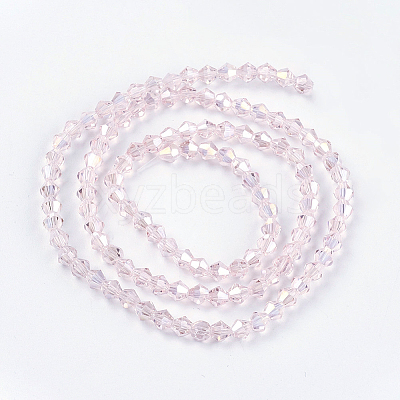 Transparent Electroplate Glass Beads Strands LS-EGLA-A039-T3mm-B26-1