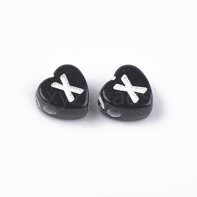 Craft Style Acrylic Beads X-MACR-T023-25B-1