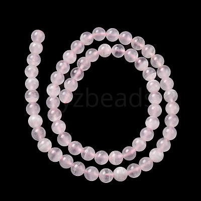 Natural Pink Calcite Beads Strands G-Z103-A01-6mm-1