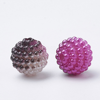 Imitation Pearl Acrylic Beads OACR-T004-10mm-02-1