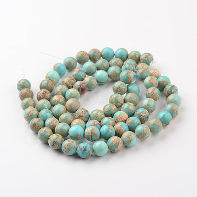 Natural Imperial Jasper Beads Strands X-G-I122-4mm-12-1