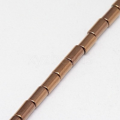 Electroplate Non-magnetic Synthetic Hematite Beads Strands G-J162-C-06-1