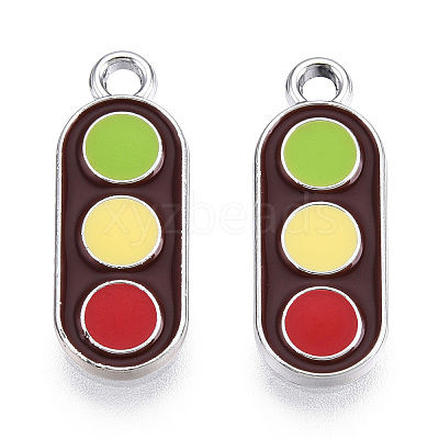 Platinum Plated Alloy Pendants X-ENAM-T009-28-1