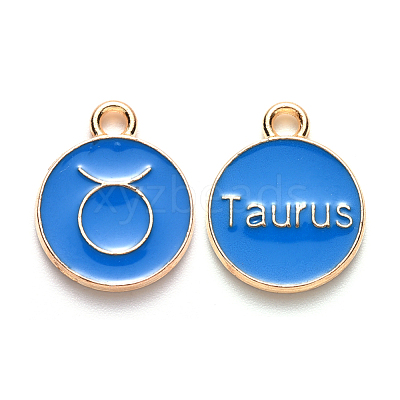 Alloy Enamel Pendants ENAM-S124-01A-02C-1