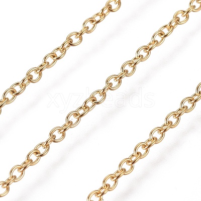 PVD Vacuum Plating 304 Stainless Steel Cable Chains CHS-R008-22G-1