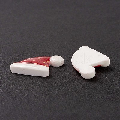 Christmas Themed Opaque Resin Cabochons LS-CRES-P022-08-1