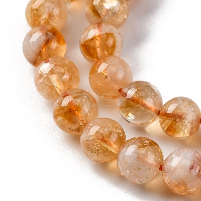 Heated Natural Citrine Bead Strands LS-G-P466-01C-01-1