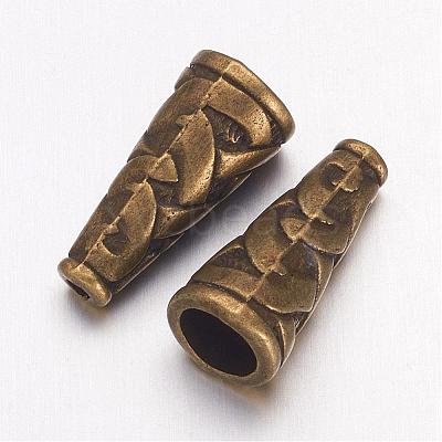 Tibetan Style Alloy Bead Cone X-TIBEB-00821-AB-NR-1