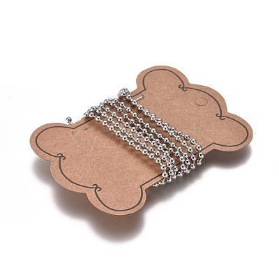 Tarnish Resistant 304 Stainless Steel Ball Chains CHS-E021-13I-P-1