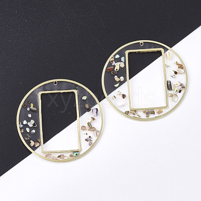 Epoxy Resin Pendants RESI-S365-44-1