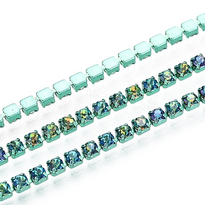 Iron Rhinestone Cup Chains CH-T006-05B-14-1