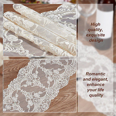 Polyester Lace Table Runners AJEW-WH0248-533A-1