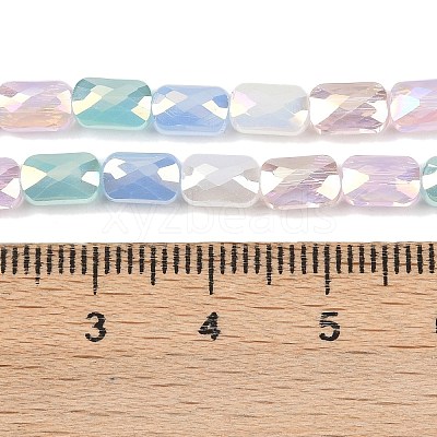Electroplate Glass Beads Strands EGLA-D300-05-08-1