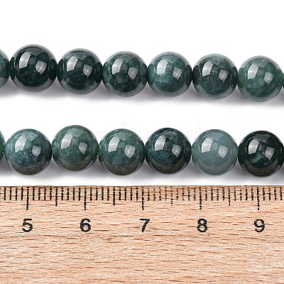 Natural Blue Jade Beads Strands G-H341-8mm-02-1
