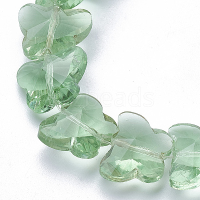 Transparent Glass Beads GLAA-Q066-14mm-B12-1