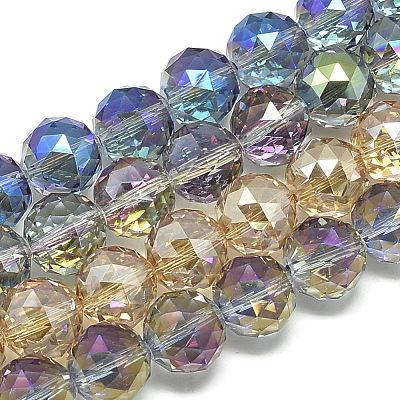Electroplate Glass Beads Strands EGLA-S166-20mm-M-1