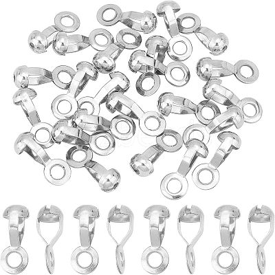 24Pcs 304 Stainless Steel Ball Chain Connectors STAS-NB0001-25-1