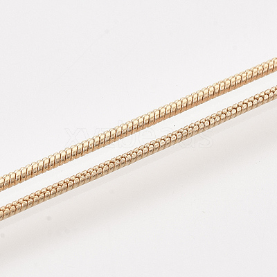 Brass Round Snake Chain Necklace Making MAK-T006-11B-KC-1
