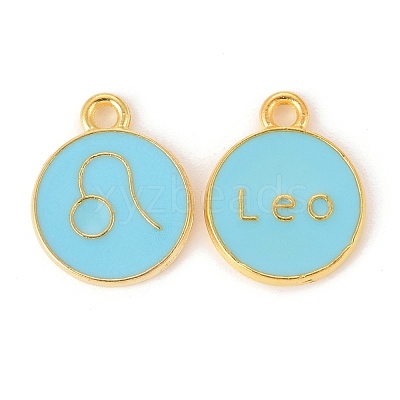 Alloy Enamel Pendants ENAM-S124-01B-16G-1