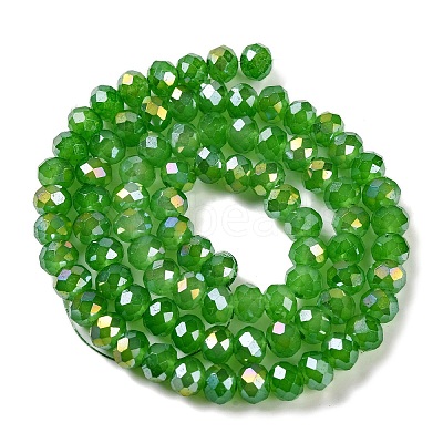 Baking Electroplate Glass Beads Strands DGLA-A039-J6MM-B11-1