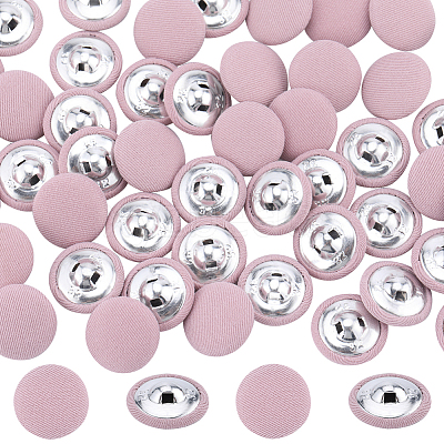 50Pcs 1-Hole Cloth Buttons DIY-GF0008-50B-1