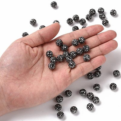 Pave Disco Ball Beads RB-A130-10mm-8-1